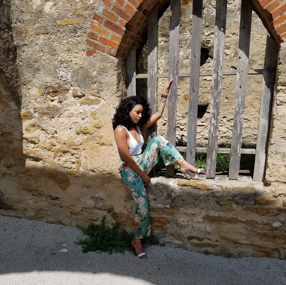 Coco Floral Wide Leg Pants